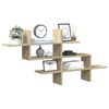 vidaXL Wall Shelf Sonoma Oak Engineered Wood 49.0 in x 7.1 in x 23.8 in