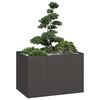vidaXL Planter Black Cold-rolled steel Large Decorative Inlays Planter