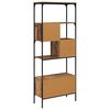 vidaXL Bookcase Old Wood 29.92 x 12.99 x 74.21 in Engineered Wood