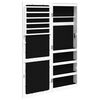 vidaXL Mirror Jewelry Cabinet White