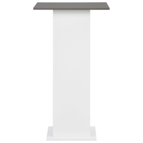 vidaXL Bar Table White and Anthracite Grey Engineered wood Standard