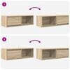 vidaXL TV Cabinet Set of 2 Sonoma oak Engineered wood TV Cabinet