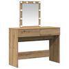 vidaXL Dressing Table artisan oak 100 x 40 x 130 cm Engineered wood