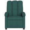 vidaXL Massage Recliner Chair Dark Green Fabric