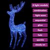 vidaXL Christmas Reindeer Blue Acrylic Extra Large