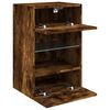vidaXL TV Wall Cabinet Smoked Oak Engineered Wood Medium TV Wall Cabinet