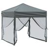 vidaXL Party Tent Anthracite 210D oxford fabric 6.6 x 6.6 ft Foldable