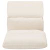 vidaXL Floor Chair Cream Microfiber (100% polyester) Large Foldable