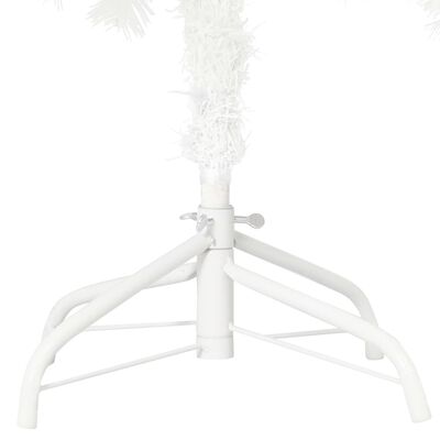 vidaXL Artificial Pre-lit Christmas Tree with Ball Set White 82.7"