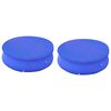 vidaXL Pool Cover Set of 2 Dark Blue Polyethylene Fits 118.1-inch Pools