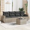vidaXL Garden Sofa Set Light Gray