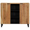 vidaXL Sideboard Natural 35.43 x 13.19 x 29.53 in Solid Acacia Wood