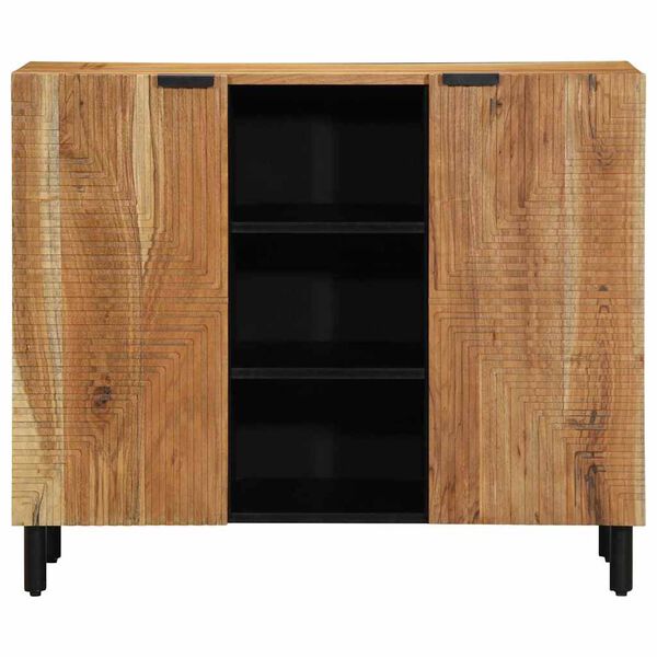 vidaXL Sideboard Natural 35.43 x 13.19 x 29.53 in Solid Acacia Wood