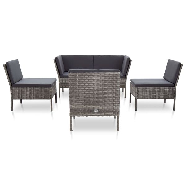 vidaXL Garden Lounge Set Grey