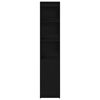 vidaXL Highboard Black Oak Engineered Wood Tall Cabinet Rectangular
