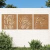 vidaXL Garden Wall Decoration Rusty Corten Steel Medium