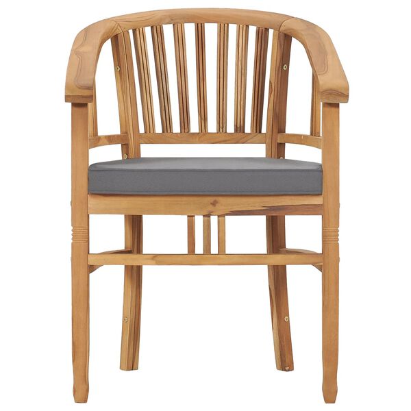 vidaXL Patio Dining Set Set of 2 Teak Solid Teak Wood Medium Durable