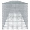 vidaXL Gabion Basket Silver Galvanized Iron Large Heavy Weight Endurance