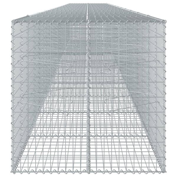 vidaXL Gabion Basket Silver Galvanized Iron Large Heavy Weight Endurance
