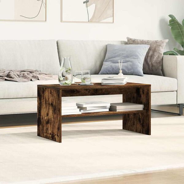 vidaXL TV Cabinet Smoked Oak Engineered Wood Standard TV Cabinet