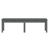 vidaXL Garden Bench Grey Solid pine wood 62.8x17.3x17.7 in Durable