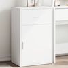 vidaXL Storage Cabinet White Engineered wood 22.2 x 15.4 x 35.4 in