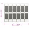 vidaXL 6-Panel Room Divider Grey 82.7x65.0" Fabric
