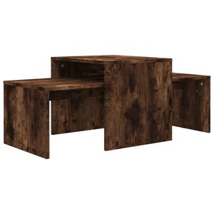vidaXL Coffee Table Smoked Oak Engineered Wood Medium Sleek
