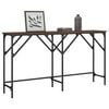 vidaXL Console Table Brown Oak Engineered Wood, Metal Medium