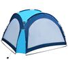 vidaXL Party Tent Blue Polyester, Fiberglass 11.8 ft x 11.8 ft