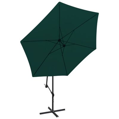 vidaXL Cantilever Umbrella 118.1" Green