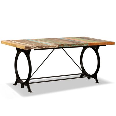 vidaXL Dining Table Solid Reclaimed Wood 70.9"