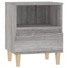 vidaXL Bedside Cabinet Set of 2 Grey sonoma