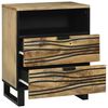 vidaXL Bedside Cabinet with Drawer Brown 19.69 x 12.99 x 24.41 in