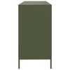 vidaXL Sideboard Olive Green Cold-Rolled Steel 53.1 x 15.4 x 28.9 in