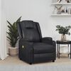 vidaXL Massage Chair Black Faux leather, metal, solid wood, plywood Single