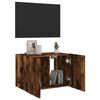 vidaXL TV Wall Cabinet Smoked Oak Engineered Wood Medium TV Wall Cabinet