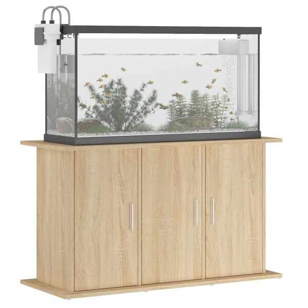 vidaXL Aquarium Stand Sonoma oak Engineered wood 39.8 x 16.1 x 22.8 in