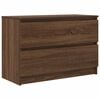 vidaXL TV Cabinet Brown Oak Engineered Wood 31.5 x 13.8 x 21.3 in