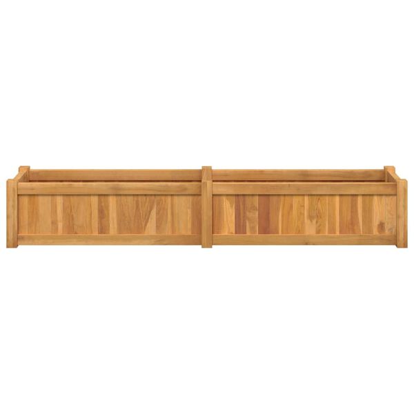 vidaXL Raised Bed Natural Teak Solid teak wood with water-based finish