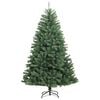 vidaXL Artificial Hinged Christmas Tree Green PVC 5.9 ft Foldable