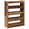 vidaXL Shoe Rack Old wood Engineered wood Slim Shoe Rack Rectangular
