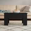 vidaXL Coffee Table Black Engineered wood Medium Modern Coffee Table