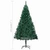 vidaXL Artificial Christmas Tree Green PVC Large