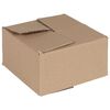vidaXL Folding Box 50 pcs Natural 5.91 x 5.91 x 3.15 in Cardboard