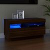 vidaXL TV Cabinet Brown Oak Engineered Wood Medium TV Stand