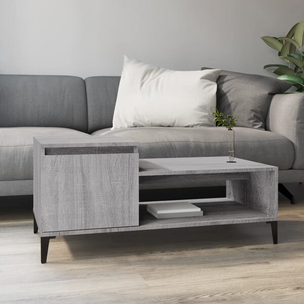 vidaXL Coffee Table Gray Sonoma Engineered wood Medium Coffee Table