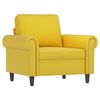vidaXL Sofa Chair With Footstool Yellow