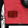 vidaXL Pet Bike Trailer Red Oxford fabric Collapsible Bike Trailer