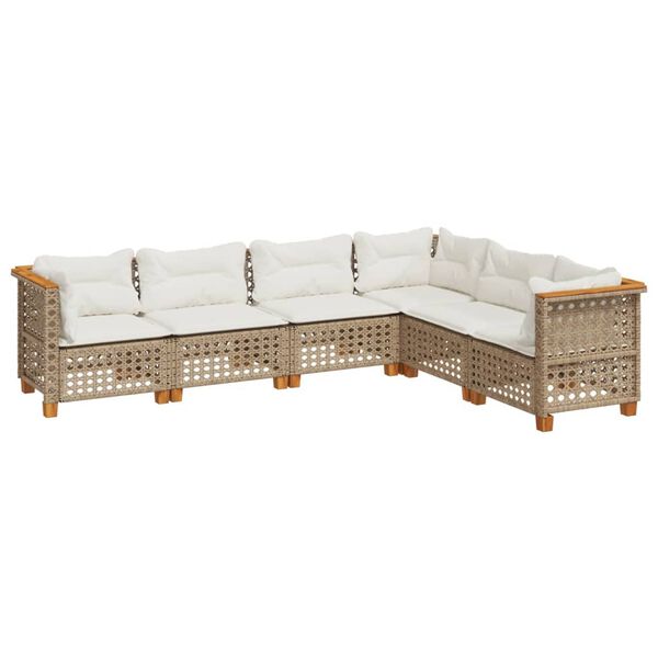 vidaXL Garden Sofa Set Beige